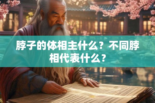 脖子的体相主什么?不同脖相代表什么? 脖子的体相主什么?不同脖相代表什么?