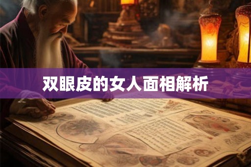 双眼皮的女人面相解析