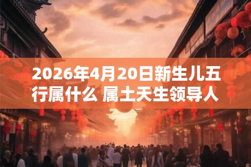 2026年4月20日新生儿五行属什么 属土天生领导人才 2026年4月20日新生儿五行属什么 属土天生领导人才