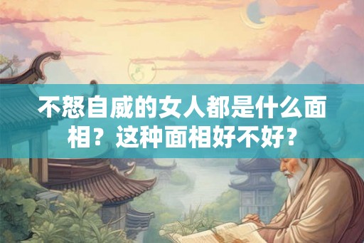 不怒自威的女人都是什么面相？这种面相好不好？
