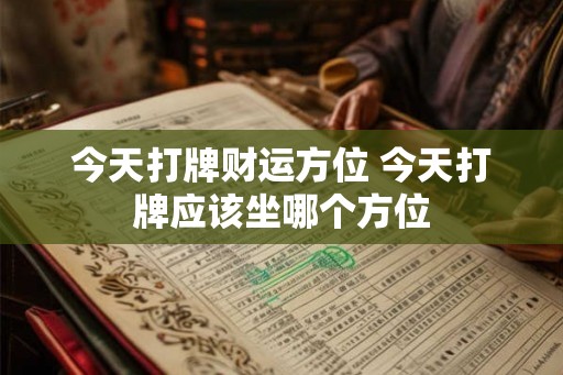 今天打牌财运方位 今天打牌应该坐哪个方位 今天打牌财运方位 今天打牌应该坐哪个方位