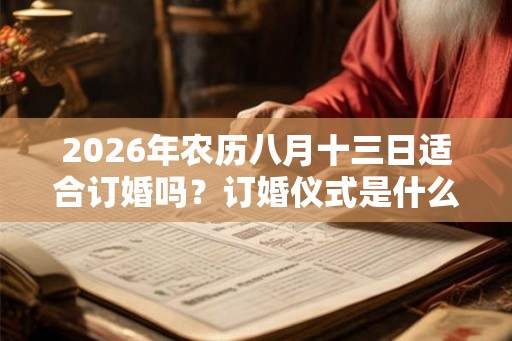 2026年农历八月十三日适合订婚吗？订婚仪式是什么？