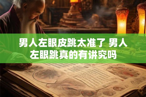 男人左眼皮跳太准了 男人左眼跳真的有讲究吗