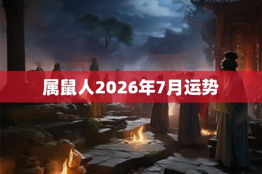 属鼠人2026年7月运势