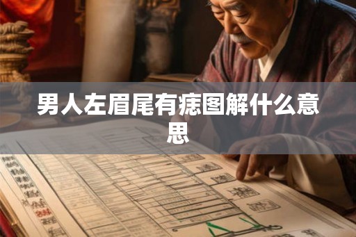 男人左眉尾有痣图解什么意思