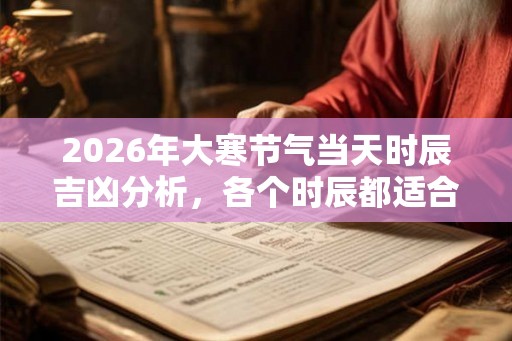 2026年大寒节气当天时辰吉凶分析，各个时辰都适合做什么？