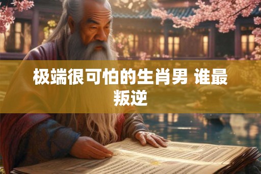 极端很可怕的生肖男 谁最叛逆