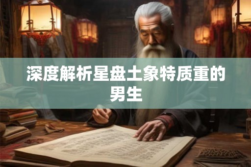深度解析星盘土象特质重的男生 深度解析星盘土象特质重的男生