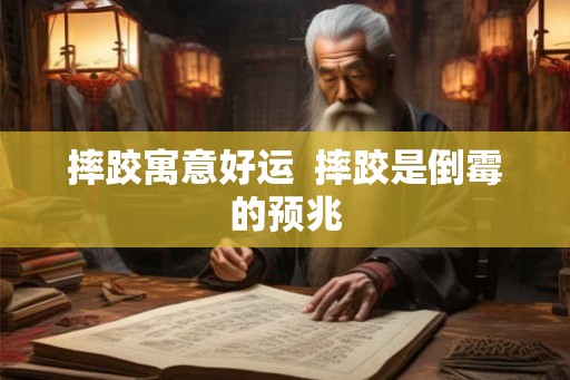 摔跤寓意好运  摔跤是倒霉的预兆