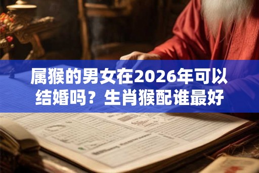 属猴的男女在2026年可以结婚吗？生肖猴配谁最好