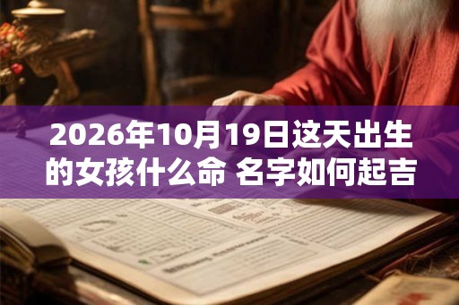 2026年10月19日这天出生的女孩什么命 名字如何起吉利
