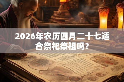 2026年农历四月二十七适合祭祀祭祖吗？