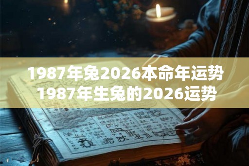 1987年兔2026本命年运势 1987年生兔的2026运势如何 1987年兔2026本命年运势 1987年生兔的2026运势如何
