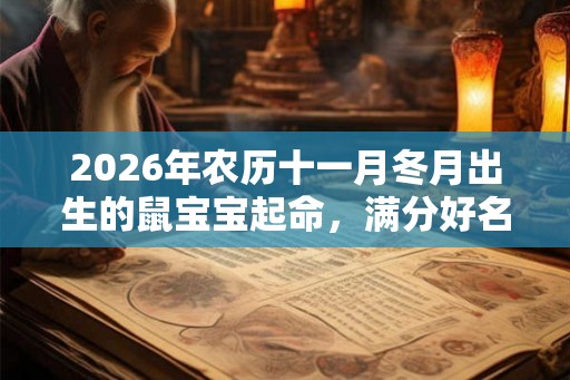 2026年农历十一月冬月出生的鼠宝宝起命,满分好名字推荐 2026年农历十一月冬月出生的鼠宝宝起命,满分好名字推荐