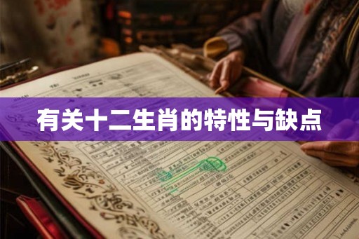 有关十二生肖的特性与缺点