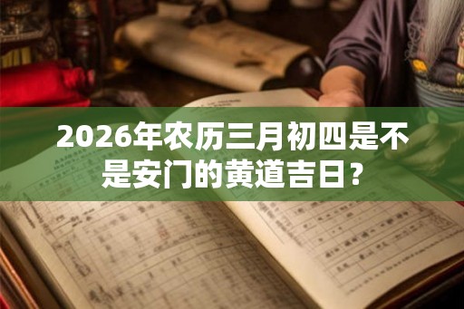 2026年农历三月初四是不是安门的黄道吉日？