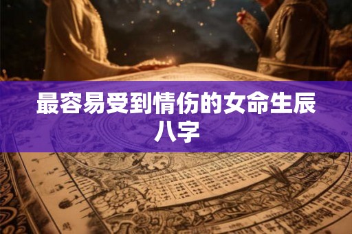 最容易受到情伤的女命生辰八字