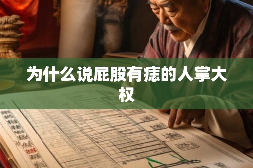 为什么说屁股有痣的人掌大权