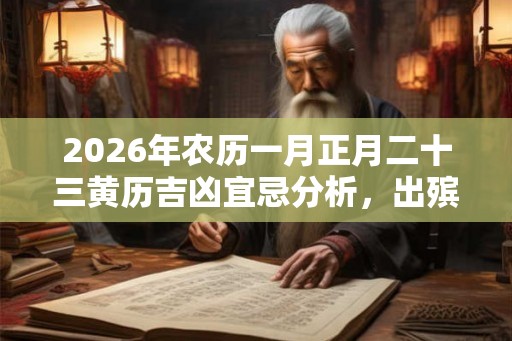2026年农历一月正月二十三黄历吉凶宜忌分析，出殡行吗？