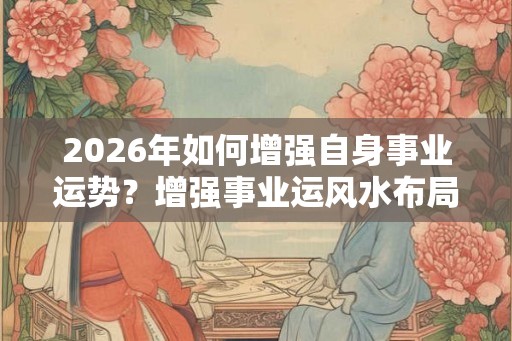 2026年如何增强自身事业运势？增强事业运风水布局
