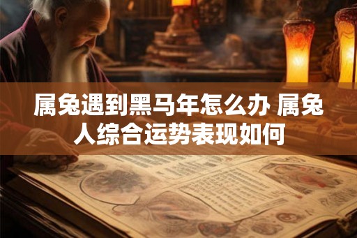 属兔遇到黑马年怎么办 属兔人综合运势表现如何
