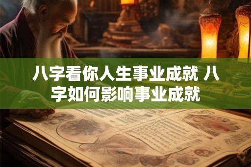 八字看你人生事业成就 八字如何影响事业成就