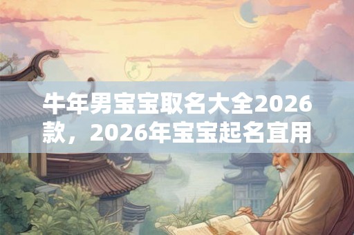 牛年男宝宝取名大全2026款，2026年宝宝起名宜用字