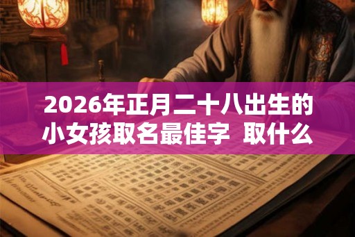 2026年正月二十八出生的小女孩取名最佳字  取什么名字好