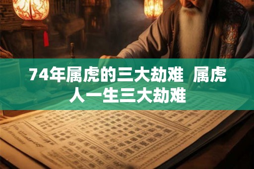 74年属虎的三大劫难  属虎人一生三大劫难