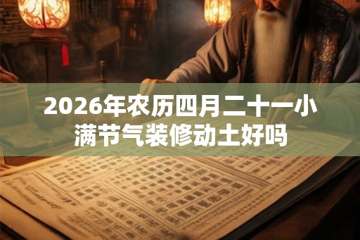 2026年农历四月二十一小满节气装修动土好吗