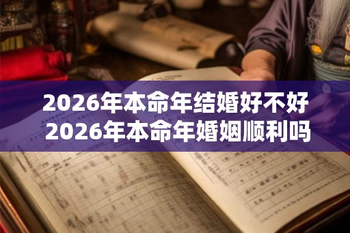 2026年本命年结婚好不好 2026年本命年婚姻顺利吗