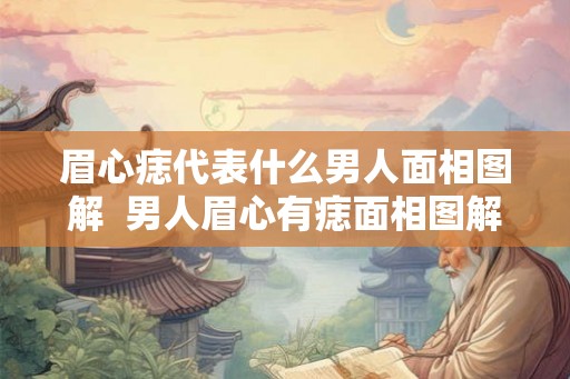 眉心痣代表什么男人面相图解  男人眉心有痣面相图解