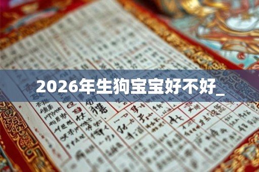 2026年生狗宝宝好不好_