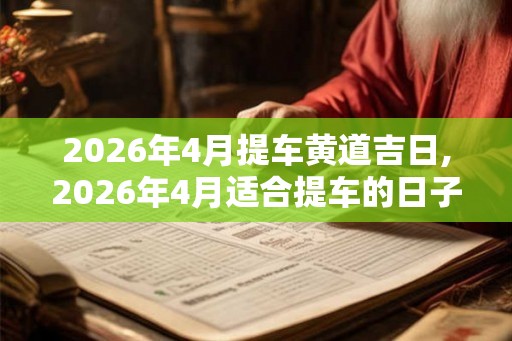 2026年4月提车黄道吉日,2026年4月适合提车的日子