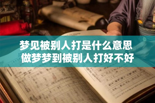 梦见被别人打是什么意思 做梦梦到被别人打好不好