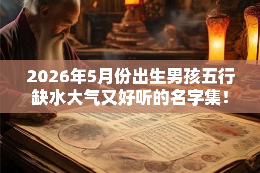 2026年5月份出生男孩五行缺水大气又好听的名字集！