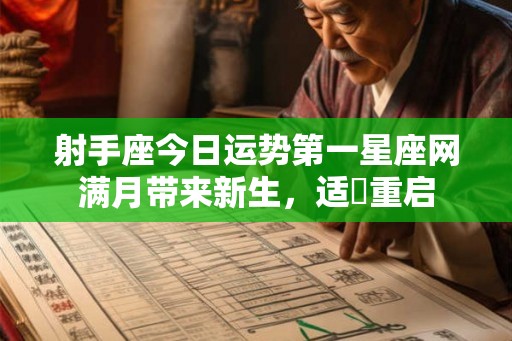 射手座今日运势第一星座网满月带来新生，适宎重启