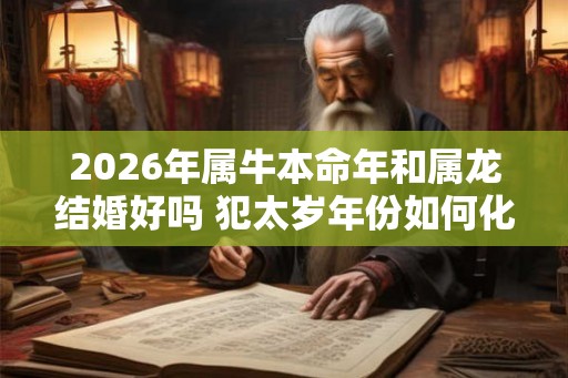 2026年属牛本命年和属龙结婚好吗 犯太岁年份如何化解