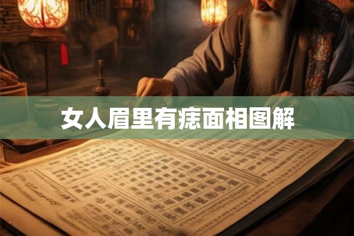 女人眉里有痣面相图解