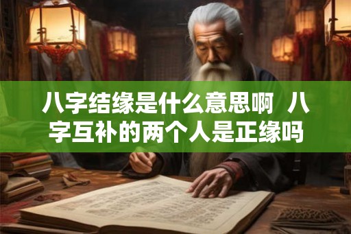 八字结缘是什么意思啊 八字互补的两个人是正缘吗 八字结缘是什么意思啊 八字互补的两个人是正缘吗