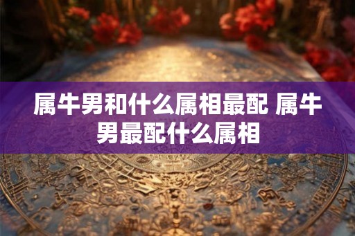 属牛男和什么属相最配 属牛男最配什么属相