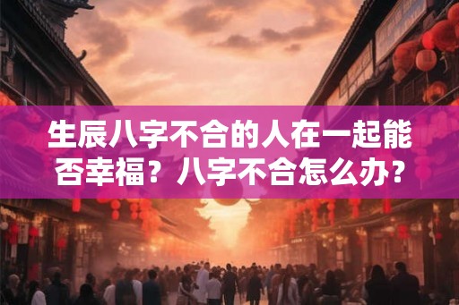 生辰八字不合的人在一起能否幸福？八字不合怎么办？