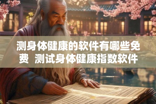 测身体健康的软件有哪些免费  测试身体健康指数软件