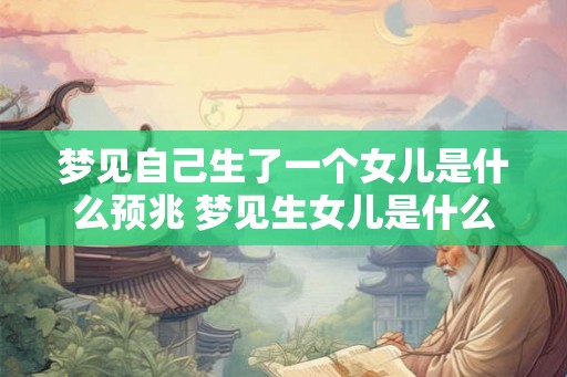 梦见自己生了一个女儿是什么预兆 梦见生女儿是什么预示 梦见自己生了一个女儿是什么预兆 梦见生女儿是什么预示