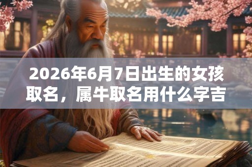 2026年6月7日出生的女孩取名，属牛取名用什么字吉利？