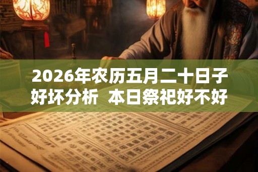 2026年农历五月二十日子好坏分析 本日祭祀好不好 2026年农历五月二十日子好坏分析 本日祭祀好不好