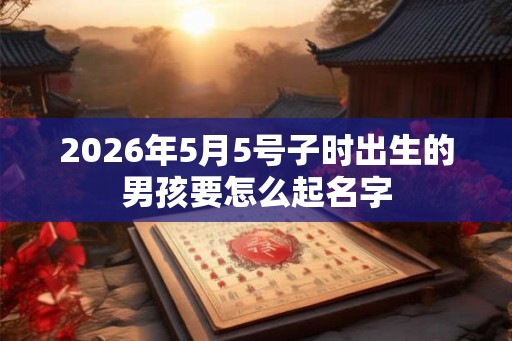 2026年5月5号子时出生的男孩要怎么起名字
