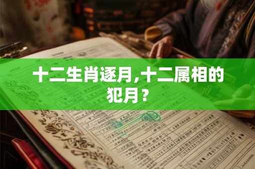 十二生肖逐月,十二属相的犯月？