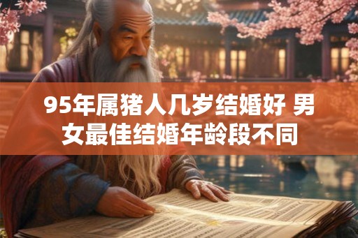 95年属猪人几岁结婚好 男女最佳结婚年龄段不同