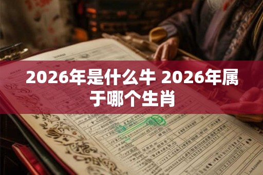 2026年是什么牛 2026年属于哪个生肖 2026年是什么牛 2026年属于哪个生肖